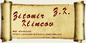 Žitomir Klincov vizit kartica